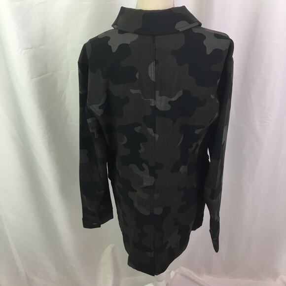 G.I.L.I. Camo Printed Anorak Jacket Black Brown XS - Picture 7 of 15
